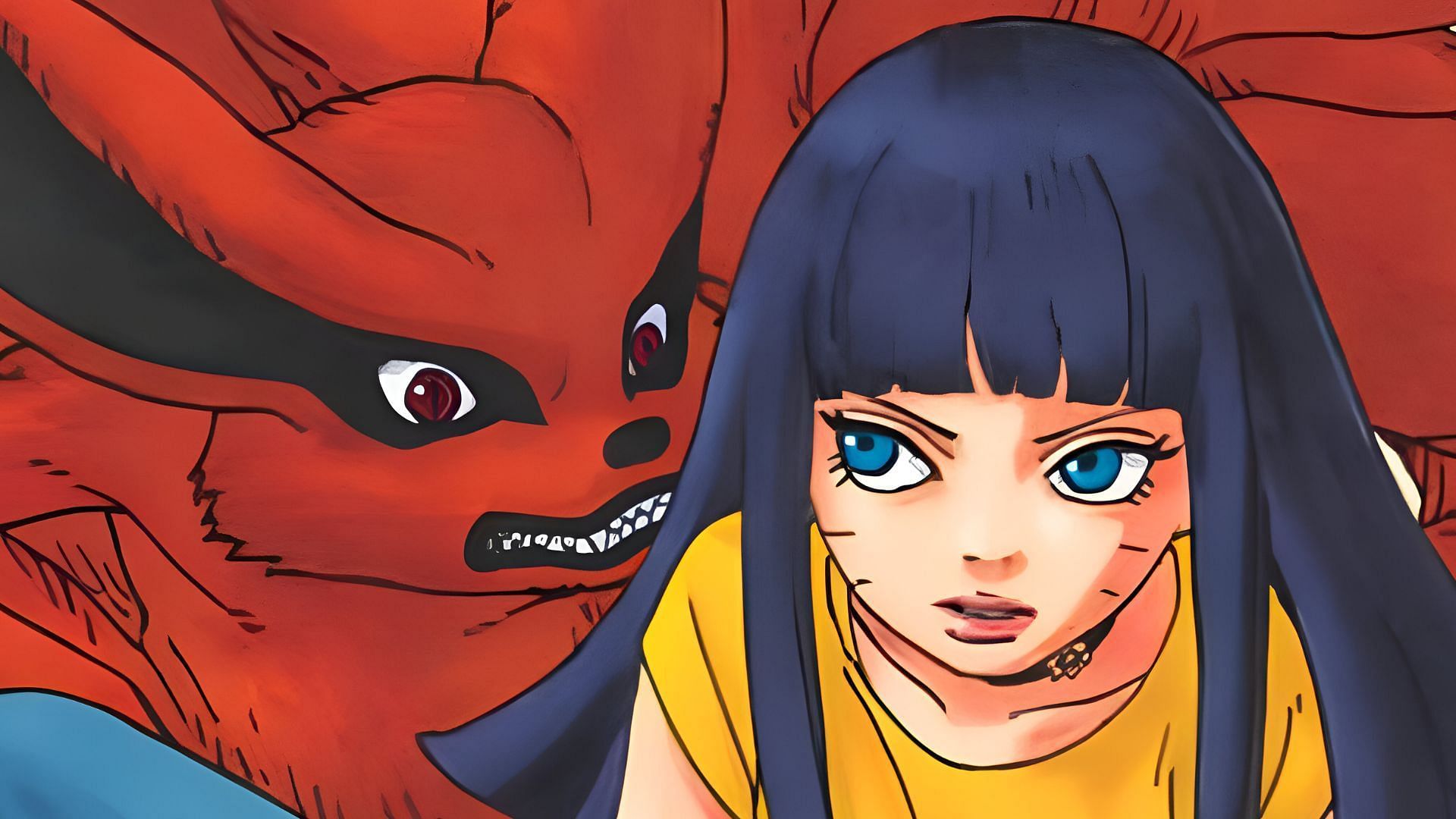 Kurama and Himawari as seen in the manga (Image via Shueisha)